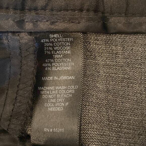 Express Columnist Barely Boot Color Block Trouser Pant Black Gray Size 4 - Picture 8 of 11